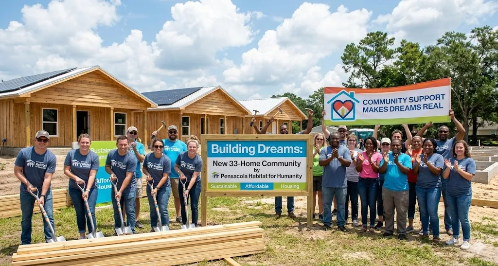 Building Dreams: New 33-Home Community by Pensacola Habitat for Humanity